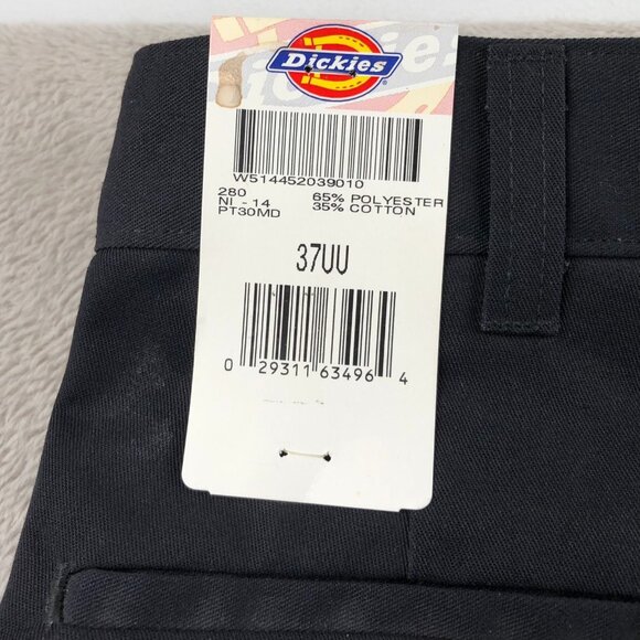 NWT Dickies Mens Work Pants Size 37UU Slim Straight Leg Black Workwear Classic - Picture 11 of 14
